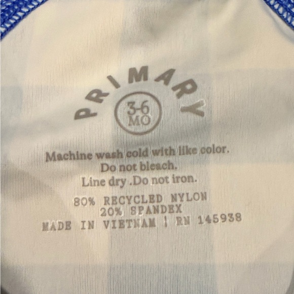 Bright Floral & Gingham Rash Guard Swim Sets 3-6M Bundle – Primary - Picture 5 of 7